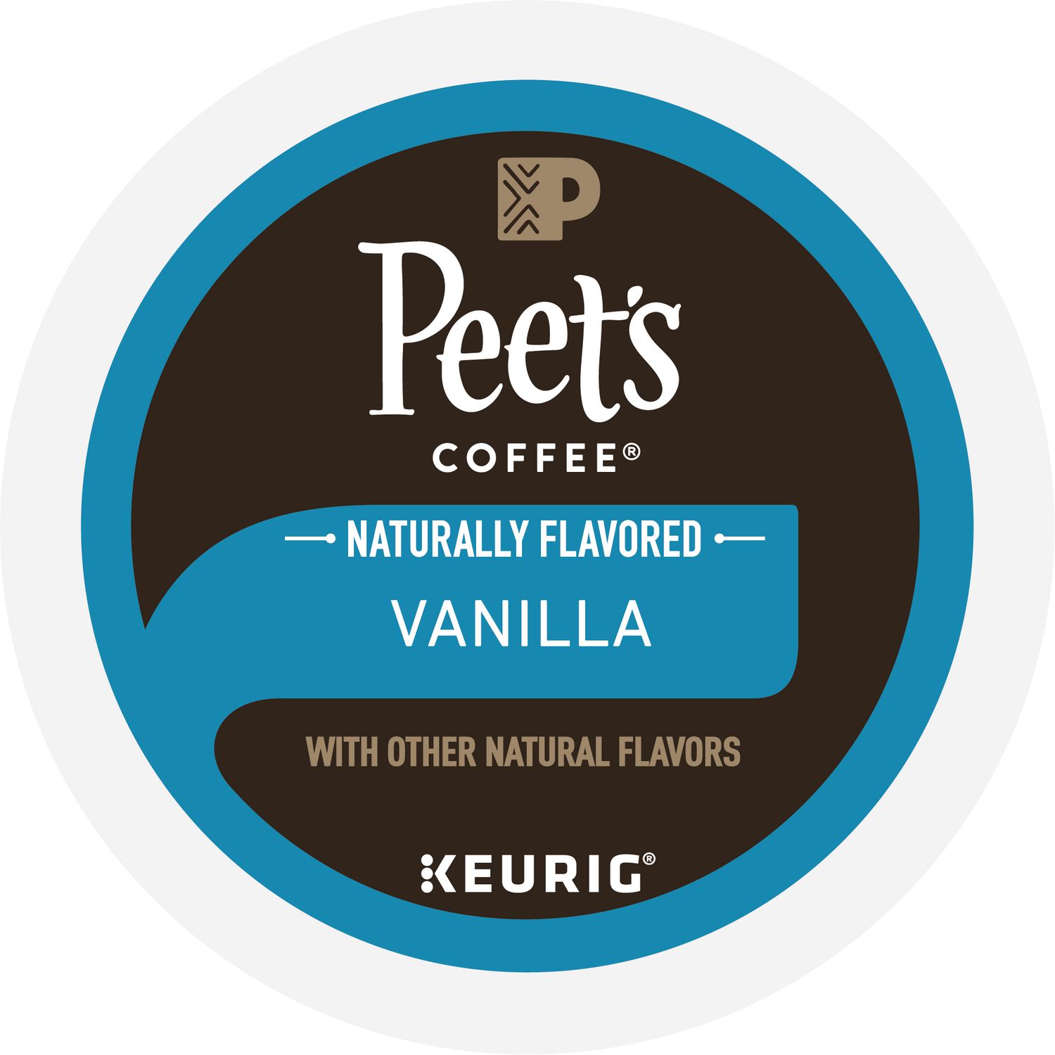 Vanilla K-Cups, 0.33 oz K-Cup, 22/Box