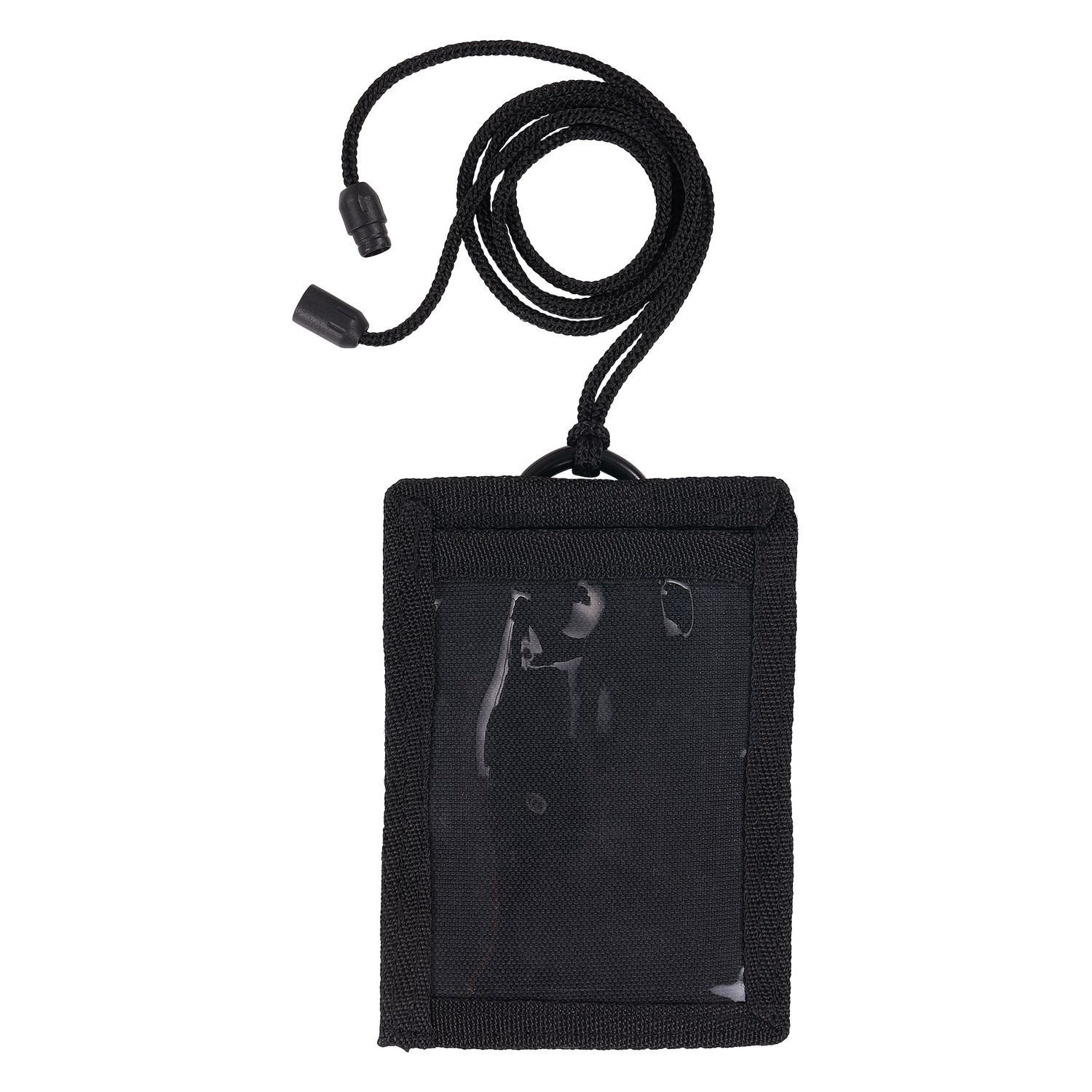 Squids 3389 Wallet ID/Badge Holder,Horizontal/Vertical, Black, 3.75 x 5 for 2.75 x 3.5 Insert, 18″ Cord