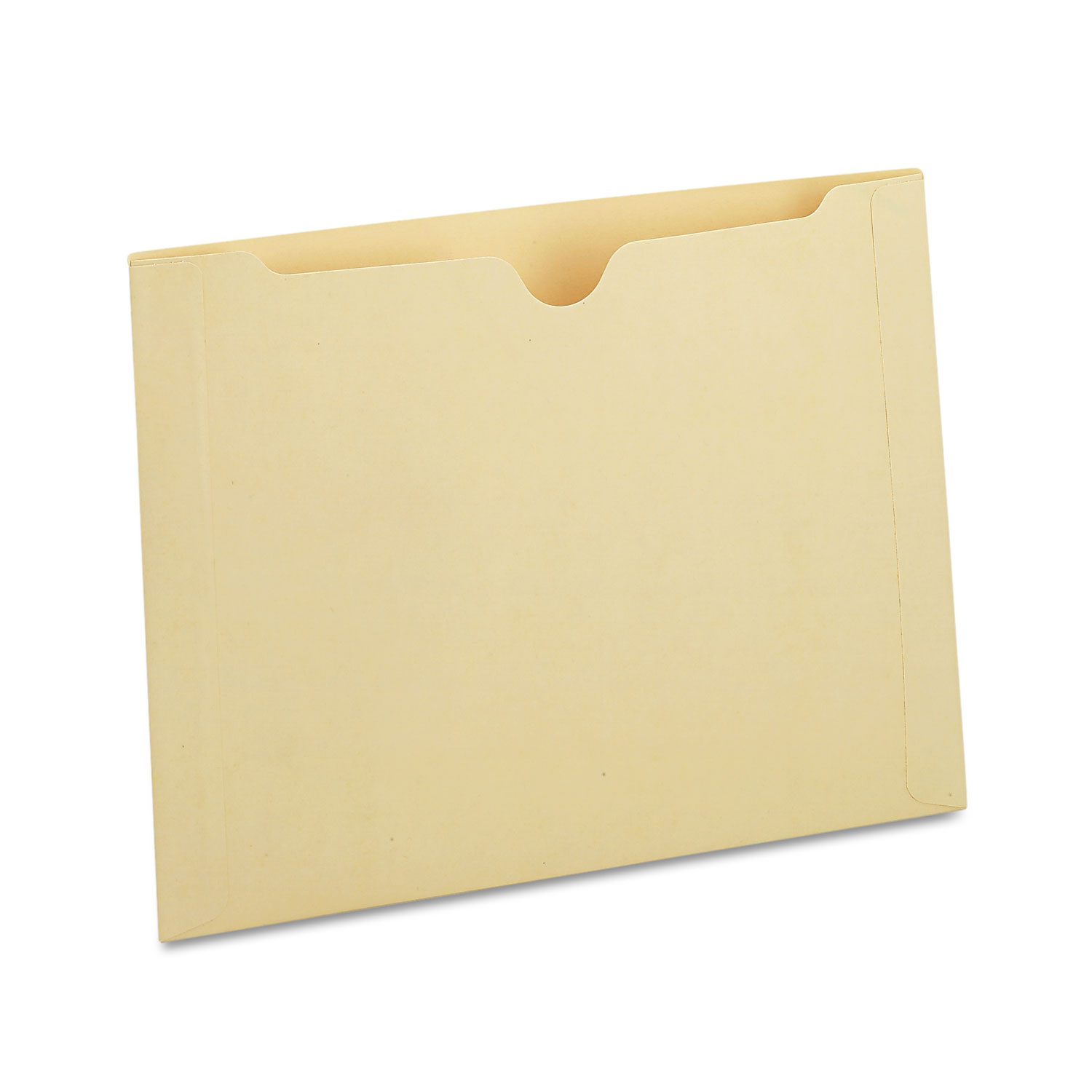 100% Recycled End Tab File Jackets, Letter, Manila, 50/Box