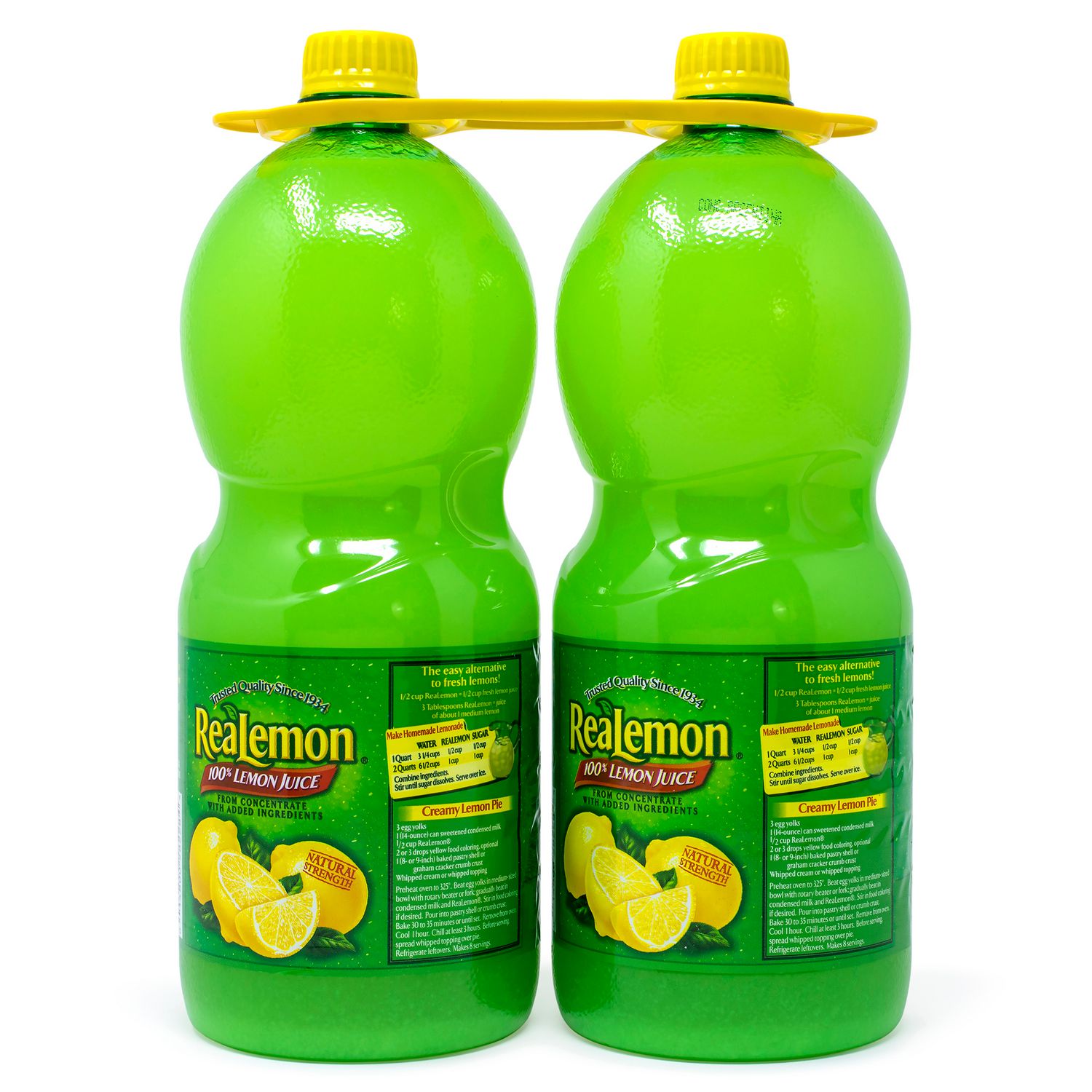 Lemon Juice from Concentrate, 48 oz Bottle, 2/Pack, 2 Packs/Carton 