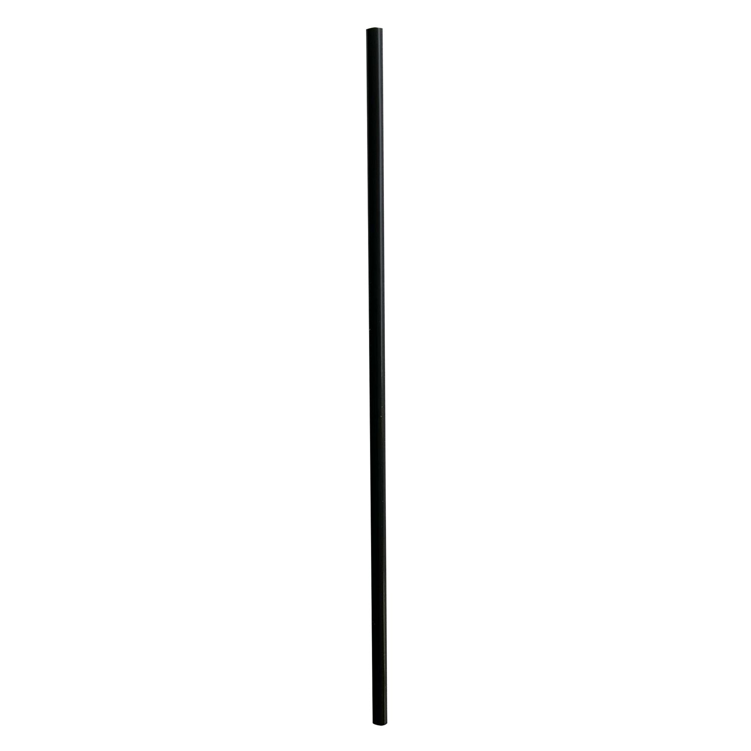 Jumbo Straws, 5.25″, Polypropylene, Black, 10,000/Carton