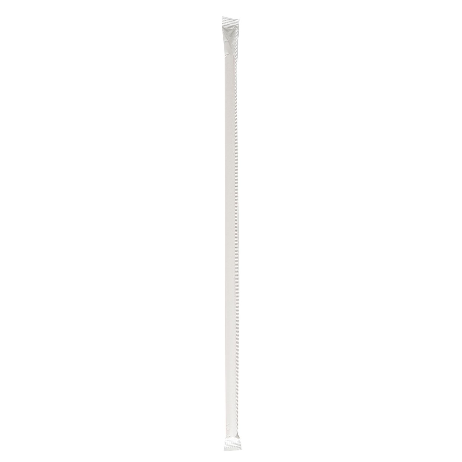 Wrapped Jumbo Straws, 10.25″, Polypropylene, Red/White Striped, 2,000/Carton