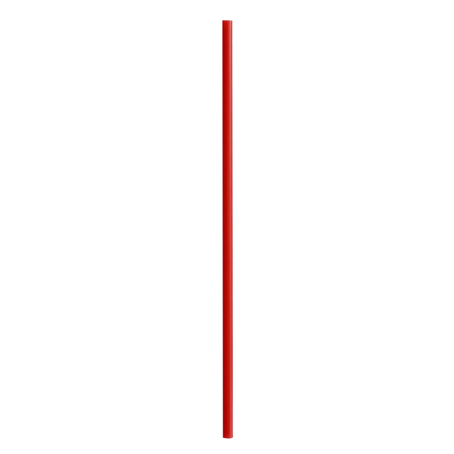 Jumbo Straws, 5.25″, Polypropylene, Red, 10,000/Carton