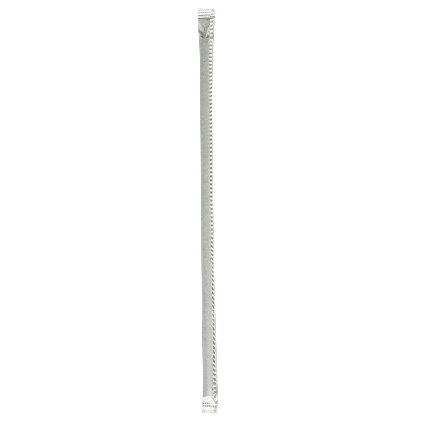 Wrapped Jumbo Straws, 10.25″, Polypropylene, Black, 2,000/Carton