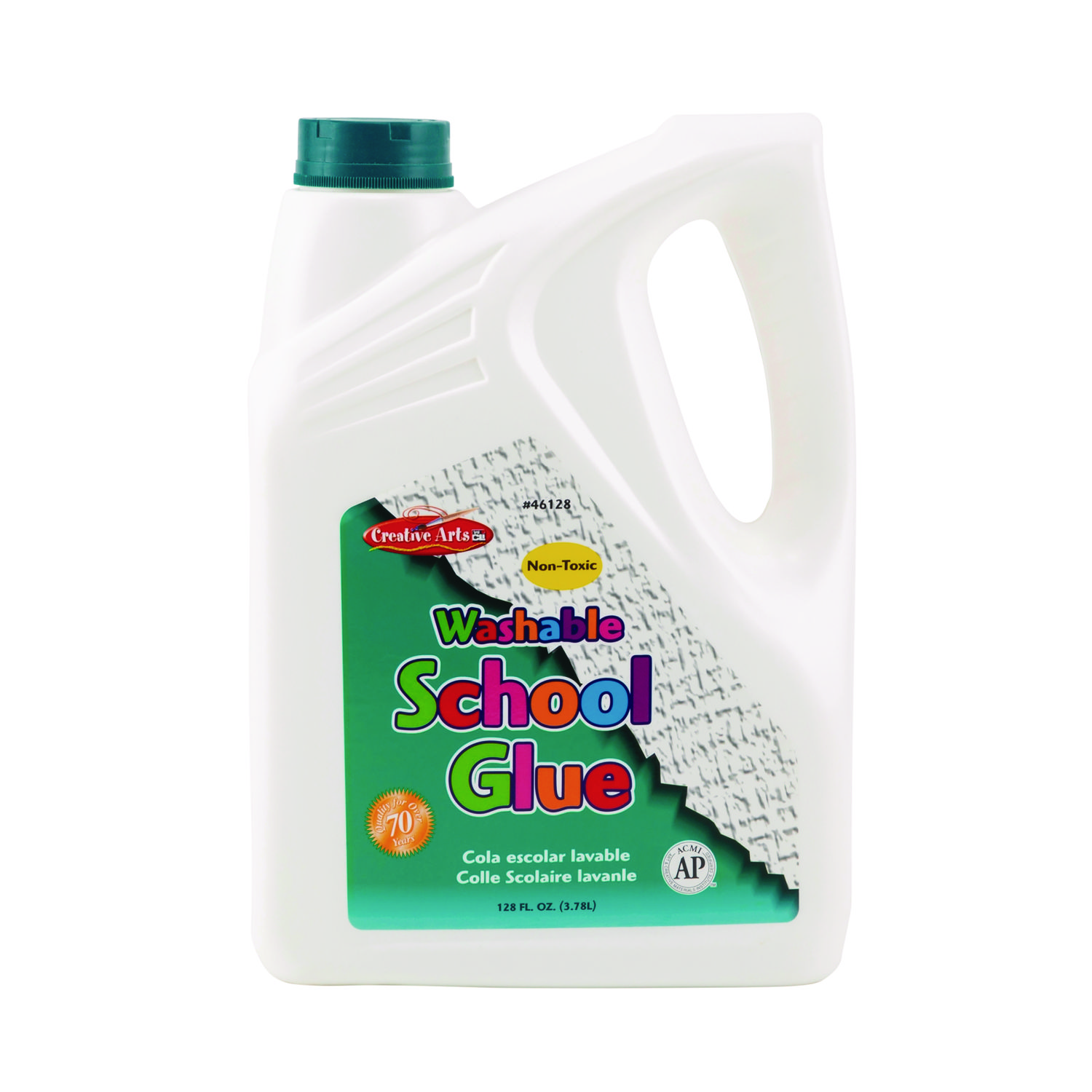 School Glue, 1 gal Bottle, Dries Clear