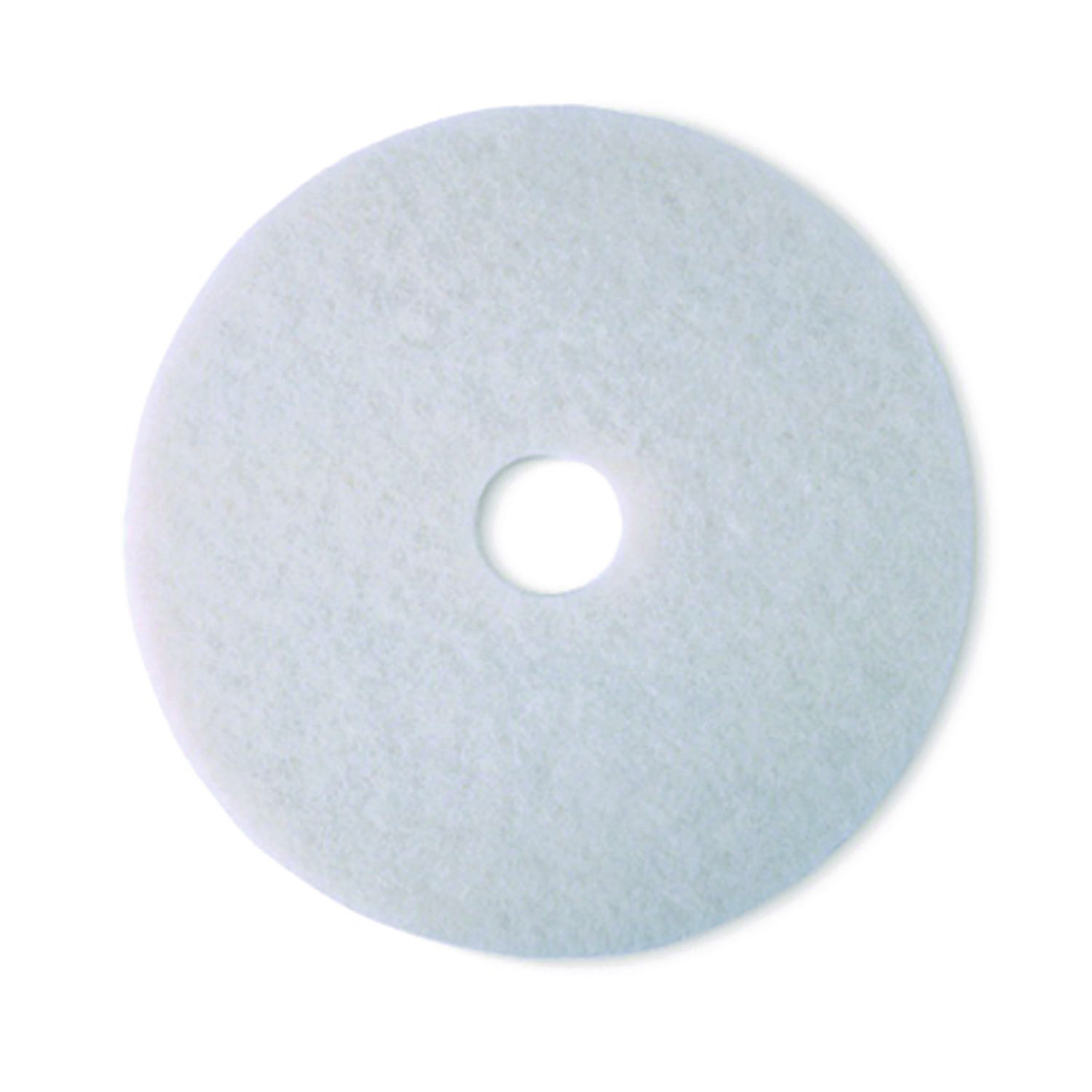 Low-Speed Super Polishing Floor Pads 4100, 12" Diameter, White, 5/Carton