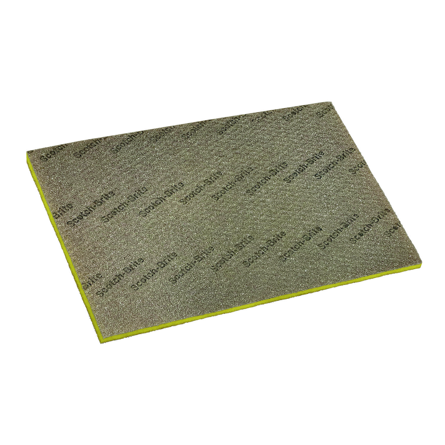 Clean and Shine Pad, 28 x 14, Brown/Yellow, 5/Carton