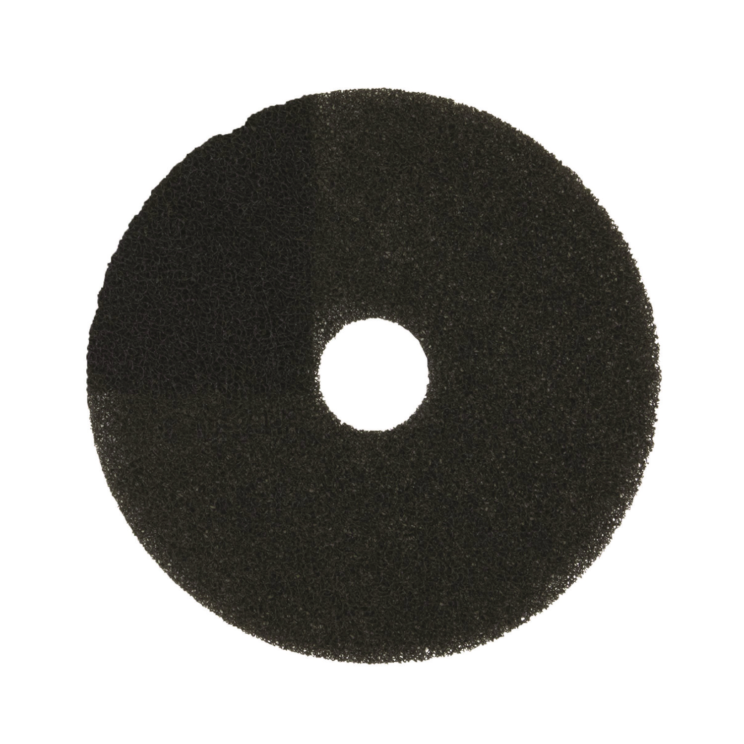 Low-Speed High Productivity 7300 Floor Pads, 13" Diameter, Black, 5/Carton