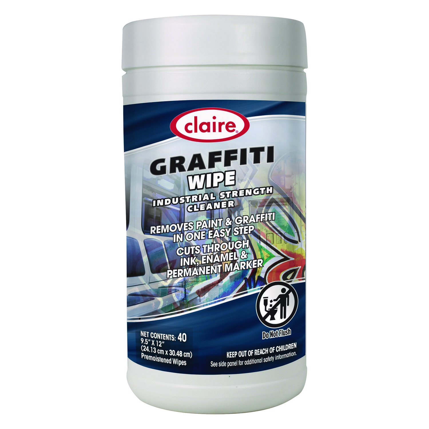 Graffiti Wipe, 1-Ply, 12 x 9.5, Mild Scent, Purple, 6/Carton