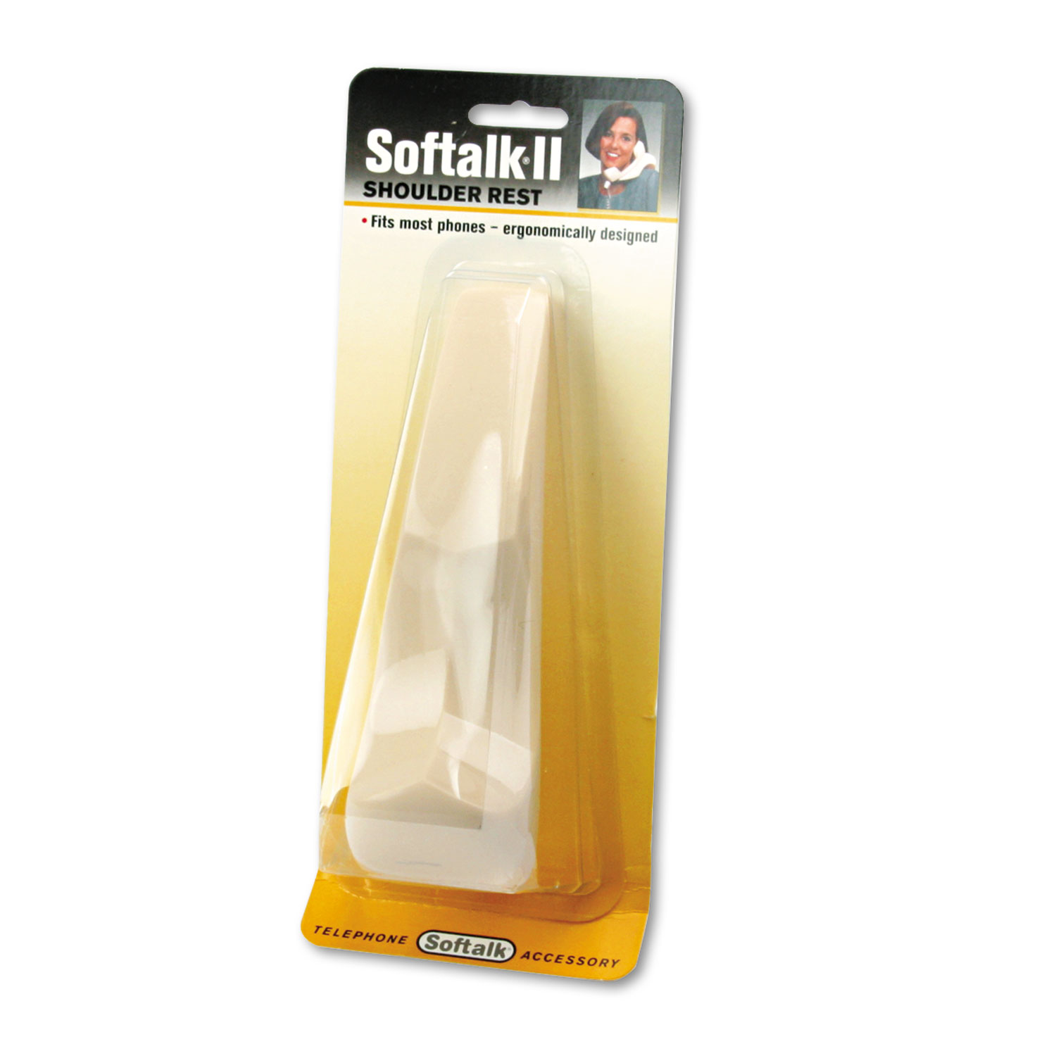  Softalk 00805M Softalk II Telephone Shoulder Rest, 6-1/2 Long x 2w x 2-1/2h, Ivory (SOF805M) 
