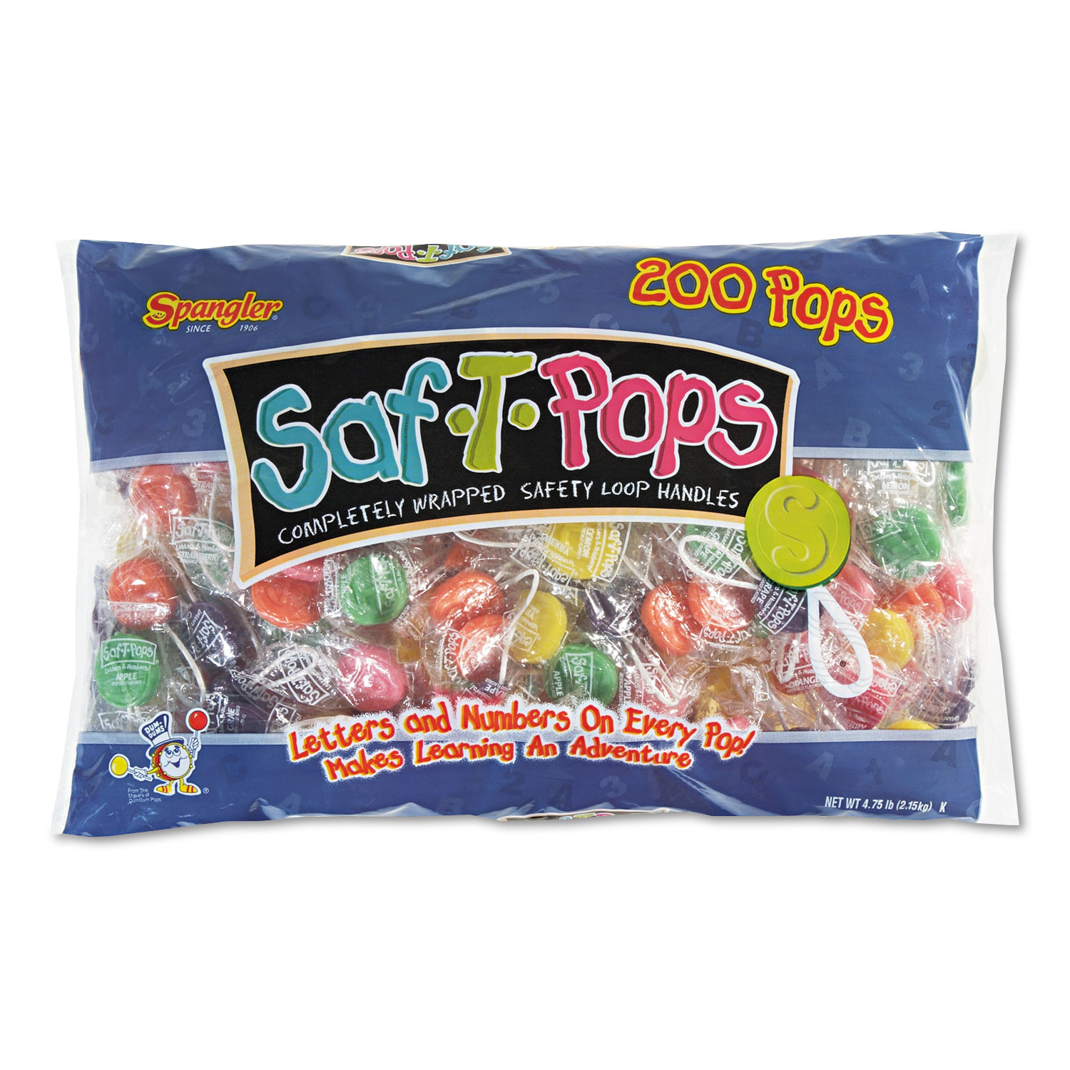 Saf-T-Pops, Assorted Flavors, Individually Wrapped, 200/Pack