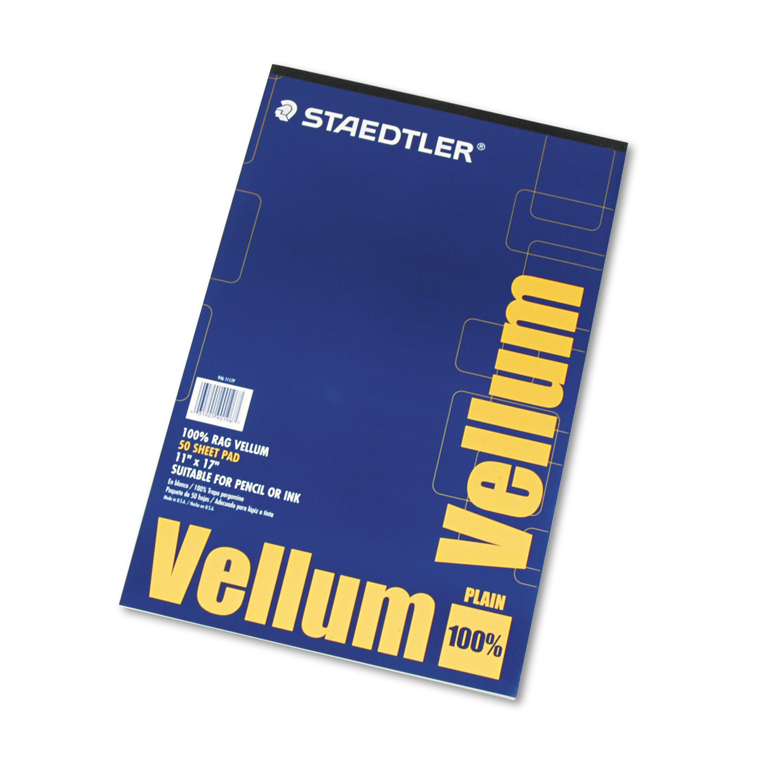 Staedtler® Mars Translucent Vellum Art & Drafting Paper, 16lb, 11 x 17, Translucent, 50/Pad