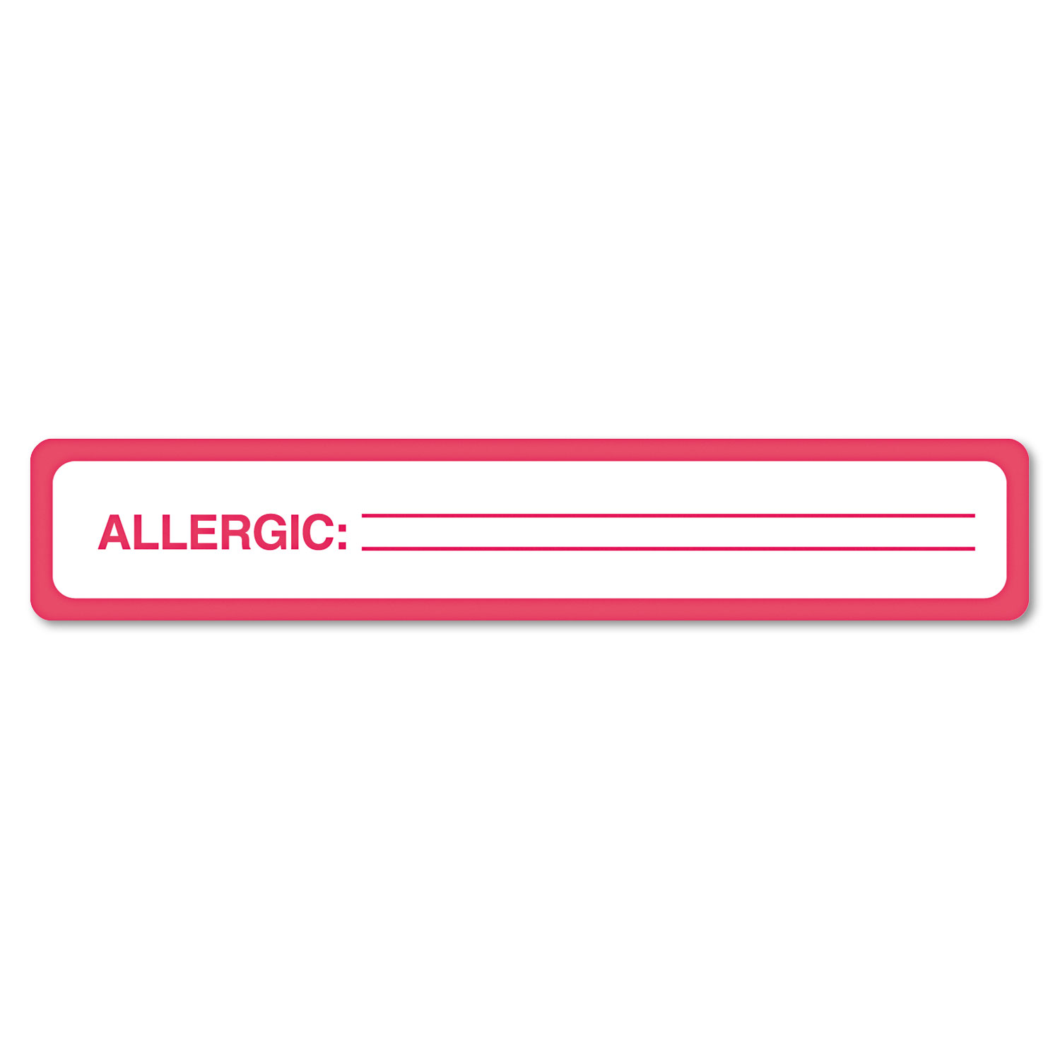  Tabbies 40561 Medical Labels, ALLERGIC, 1 x 5.5, White, 175/Roll (TAB40561) 