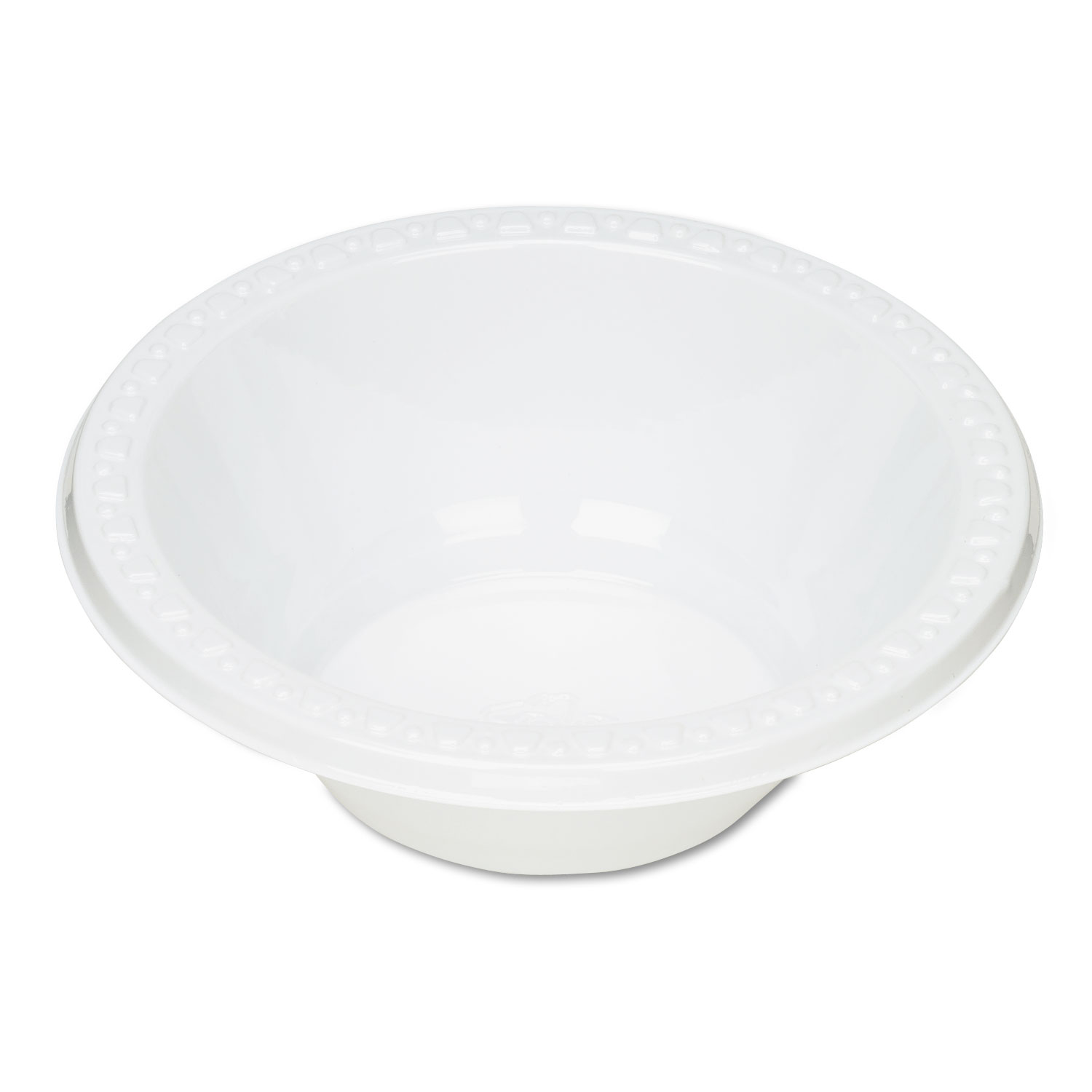  Tablemate 12244WH Plastic Dinnerware, Bowls, 12oz, White, 125/Pack (TBL12244WH) 
