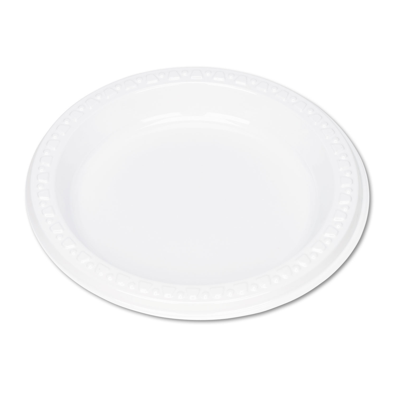  Tablemate 6644WH Plastic Dinnerware, Plates, 6 dia, White, 125/Pack (TBL6644WH) 