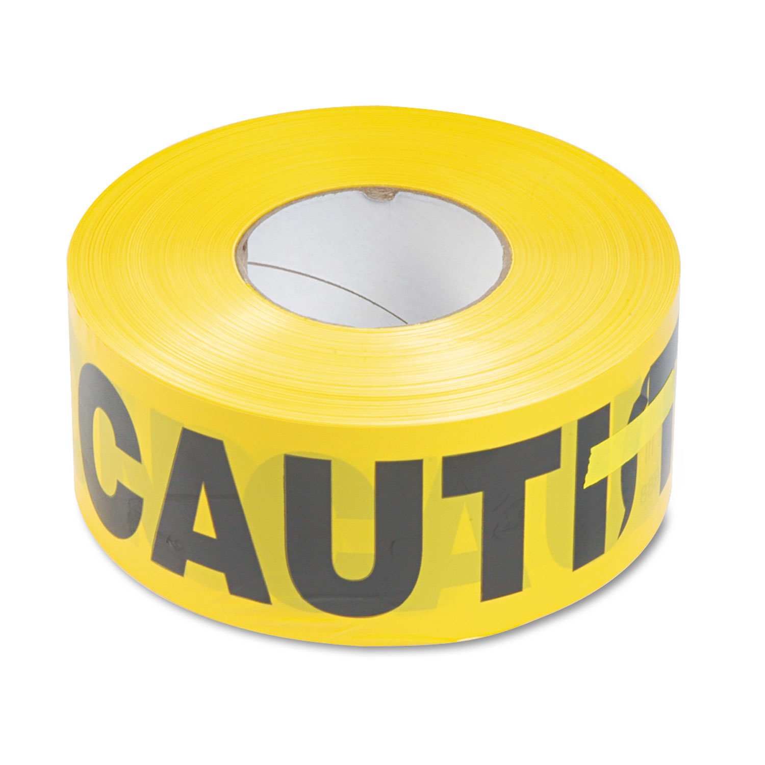  Tatco 10700 Caution Barricade Safety Tape, Yellow, 3w x 1000ft Roll (TCO10700) 