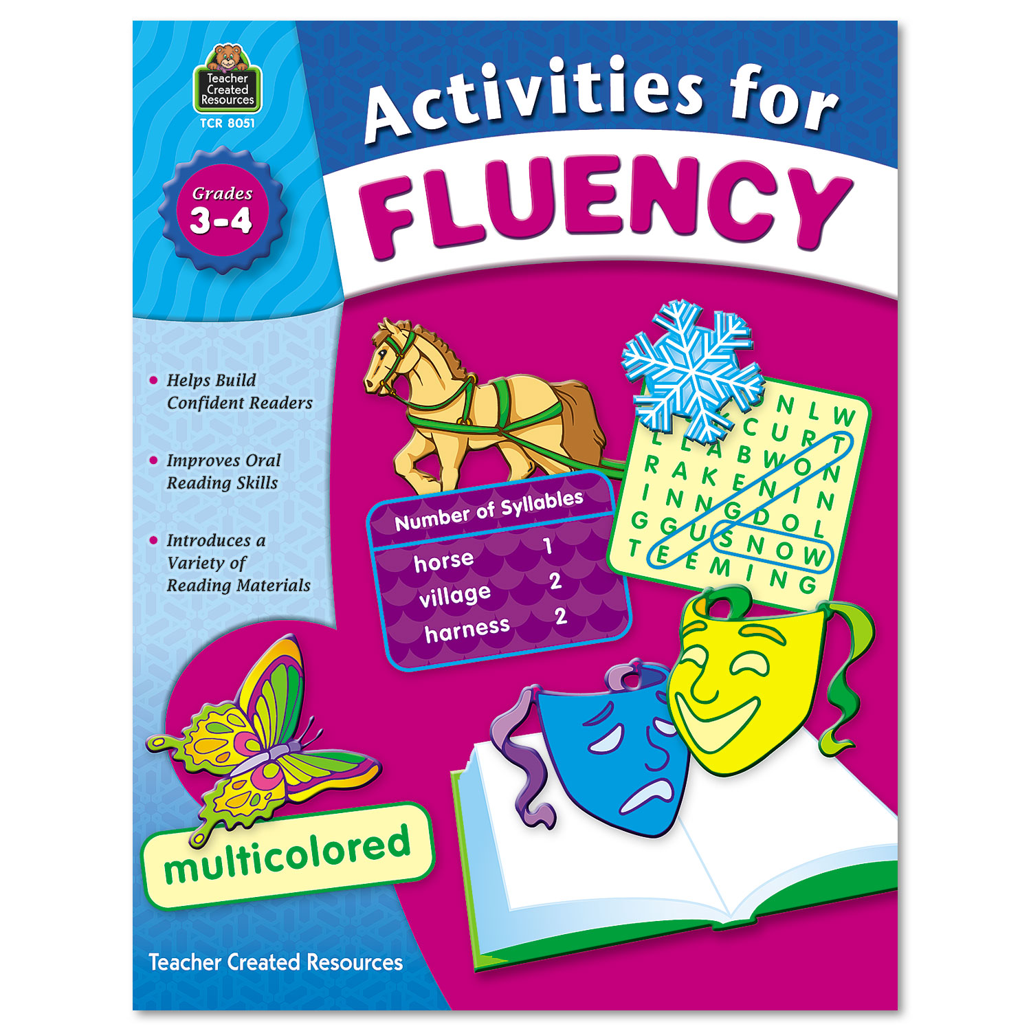 Activities for Fluency, Grades 3 to 4, 144 Pages