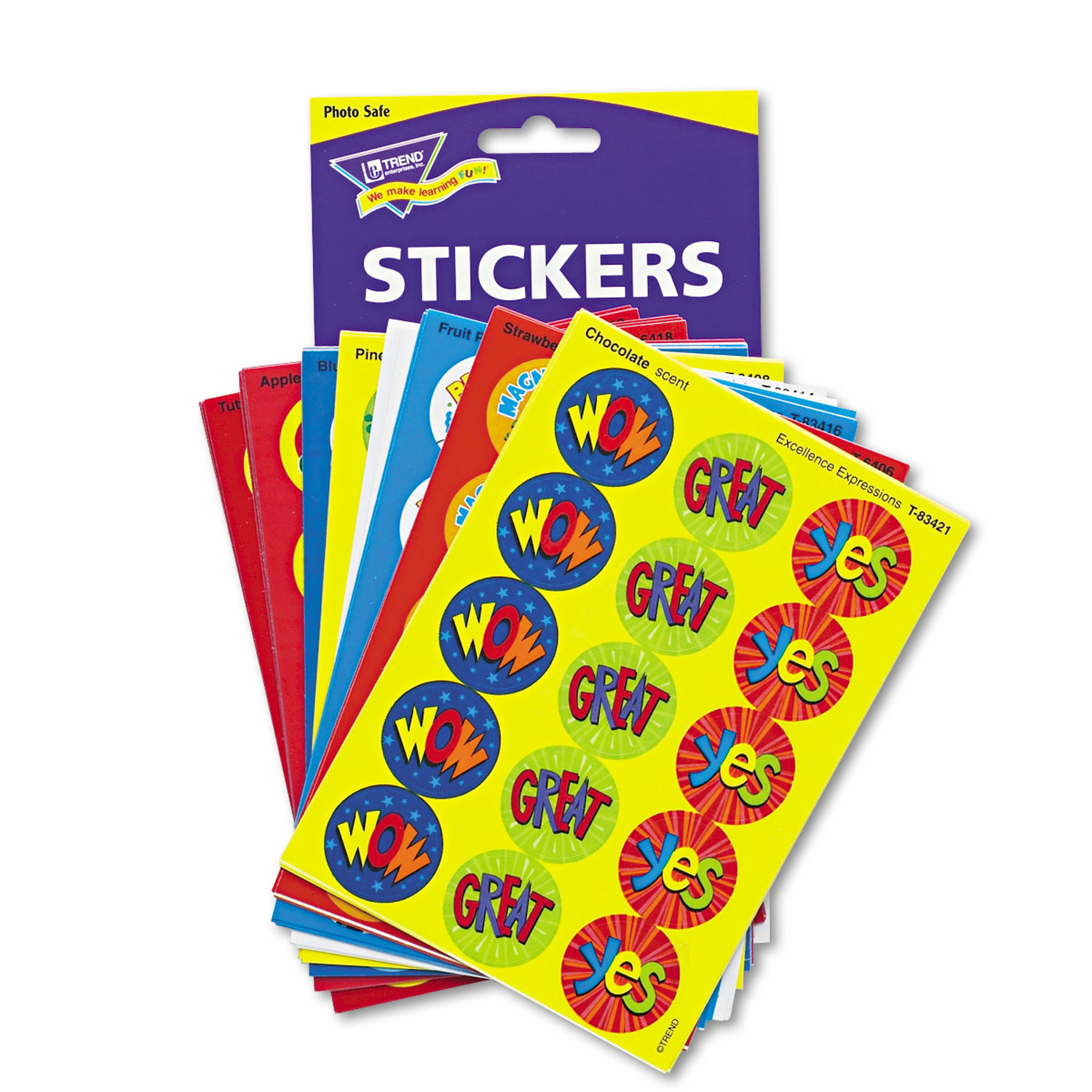 Stinky Stickers Variety Pack, Praise Words, 435/Pack