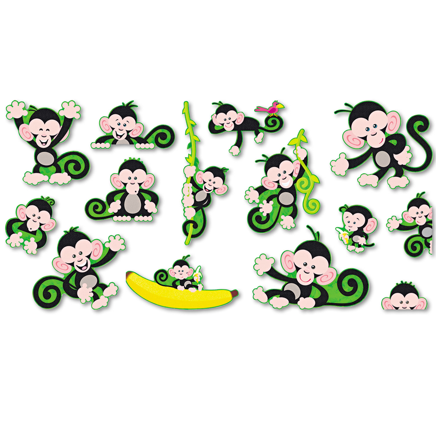 Monkey Mischief Bananas Bulletin Board Set, 30 Pieces