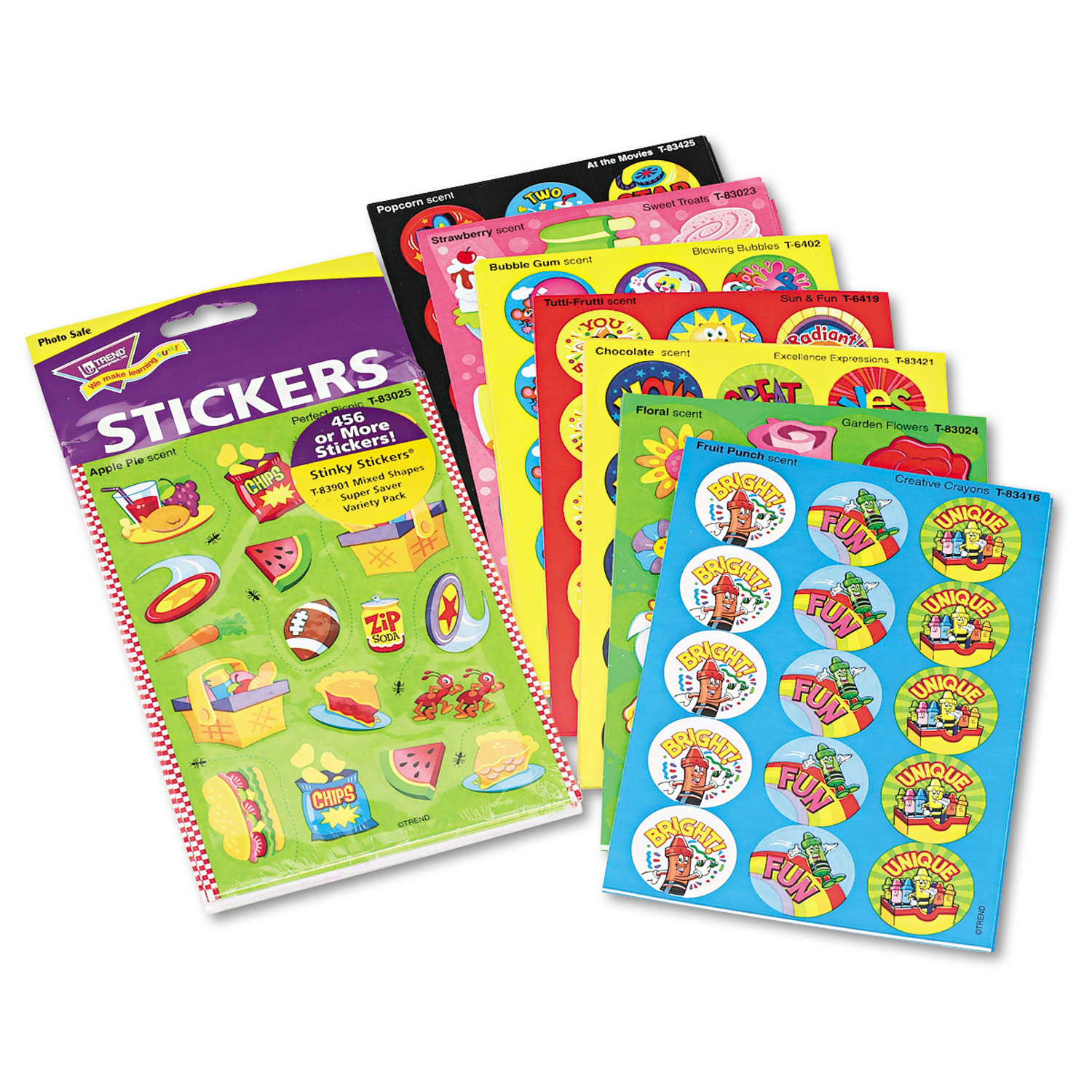 Stinky Stickers Variety Pack, Sweet Scents, 483/Pack