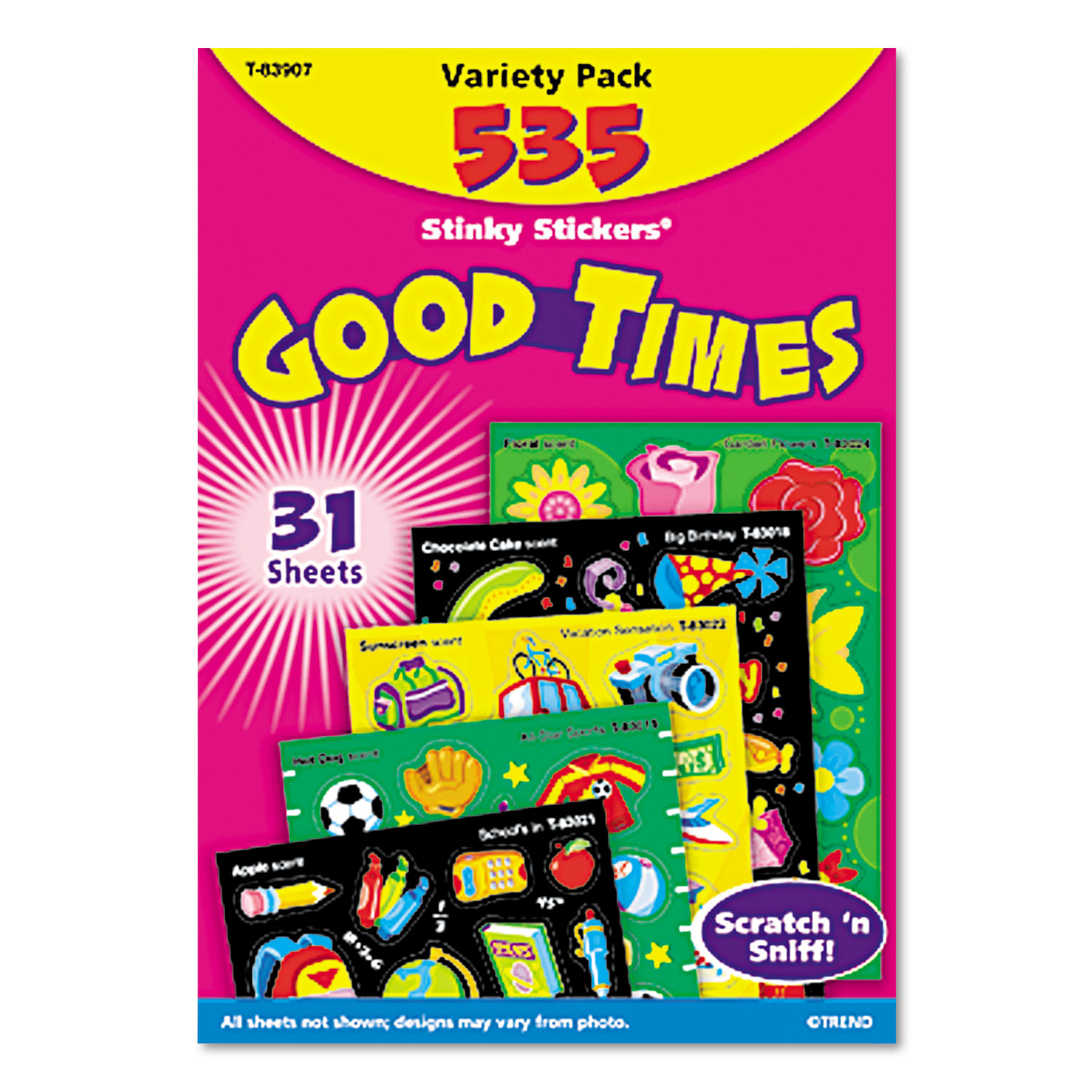 Stinky Stickers Variety Pack, Good Times, 535/Pack