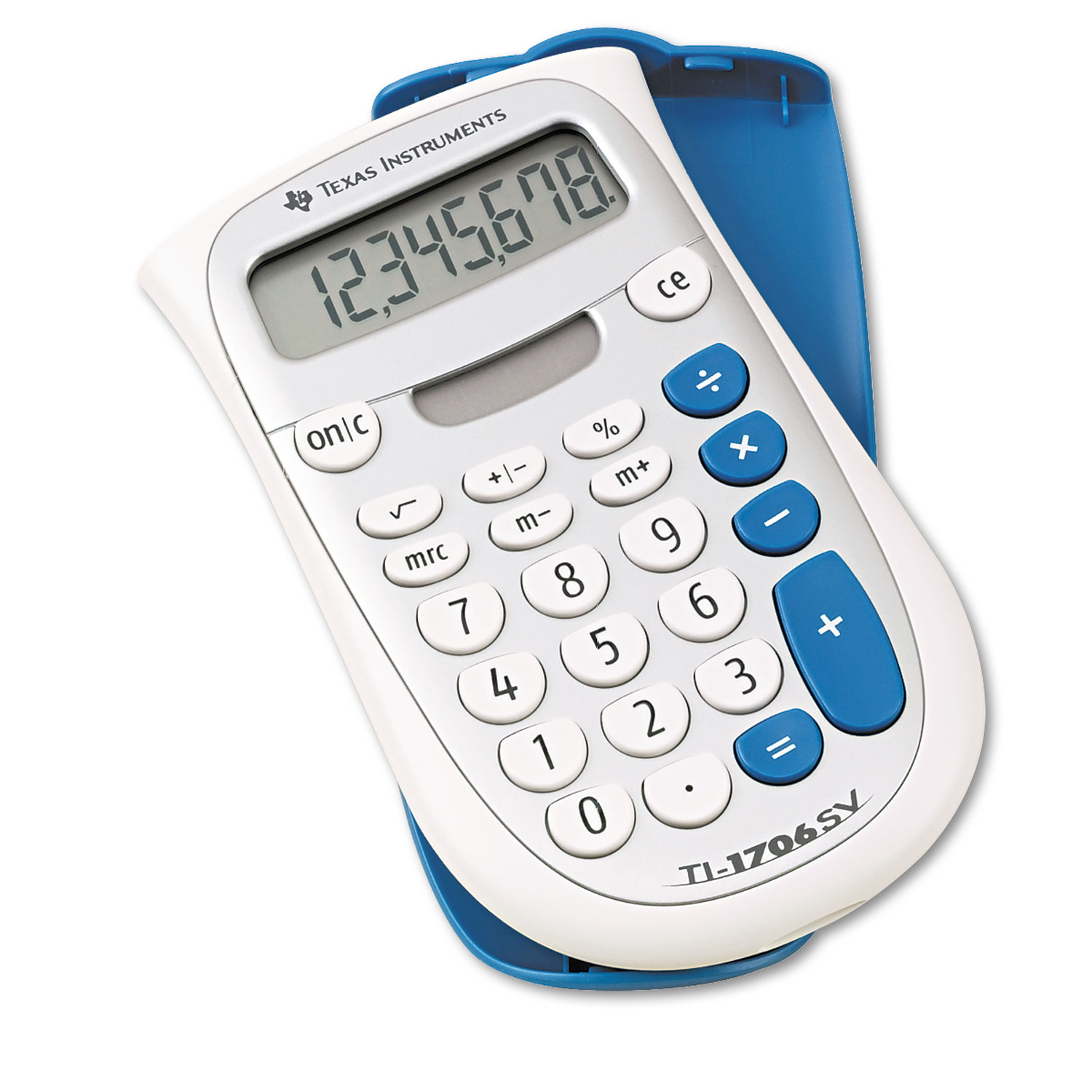  Texas Instruments TI-1706SV TI-1706SV Handheld Pocket Calculator, 8-Digit LCD (TEXTI1706SV) 