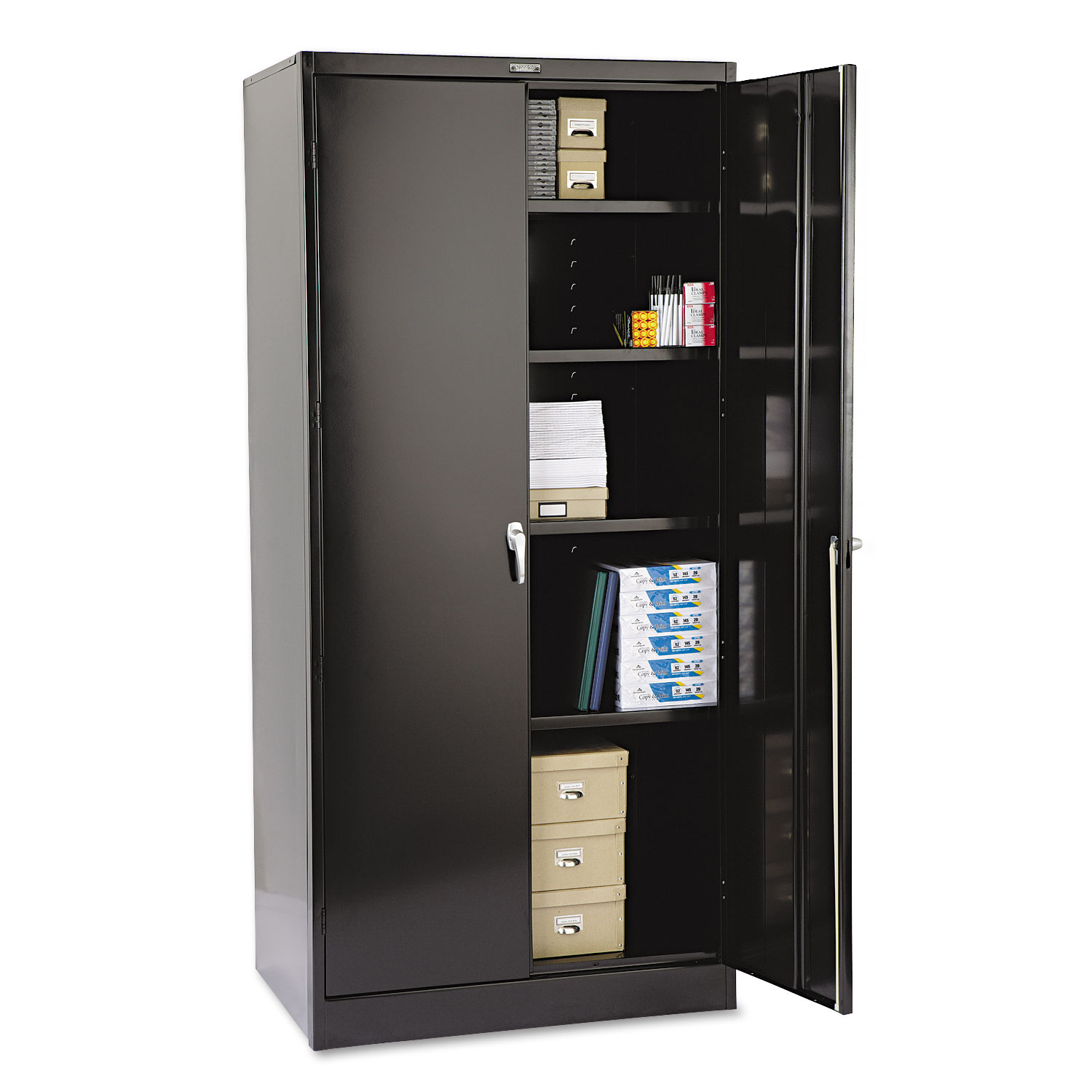 78 High Deluxe Cabinet, 36w x 24d x 78h, Black