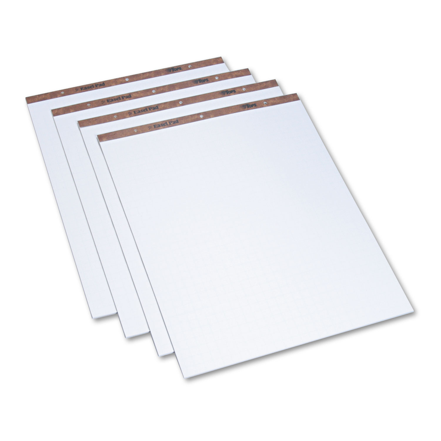 Easel Pads, Quadrille Rule, 27 x 34, White, 50 Sheets, 4 Pads/Carton
