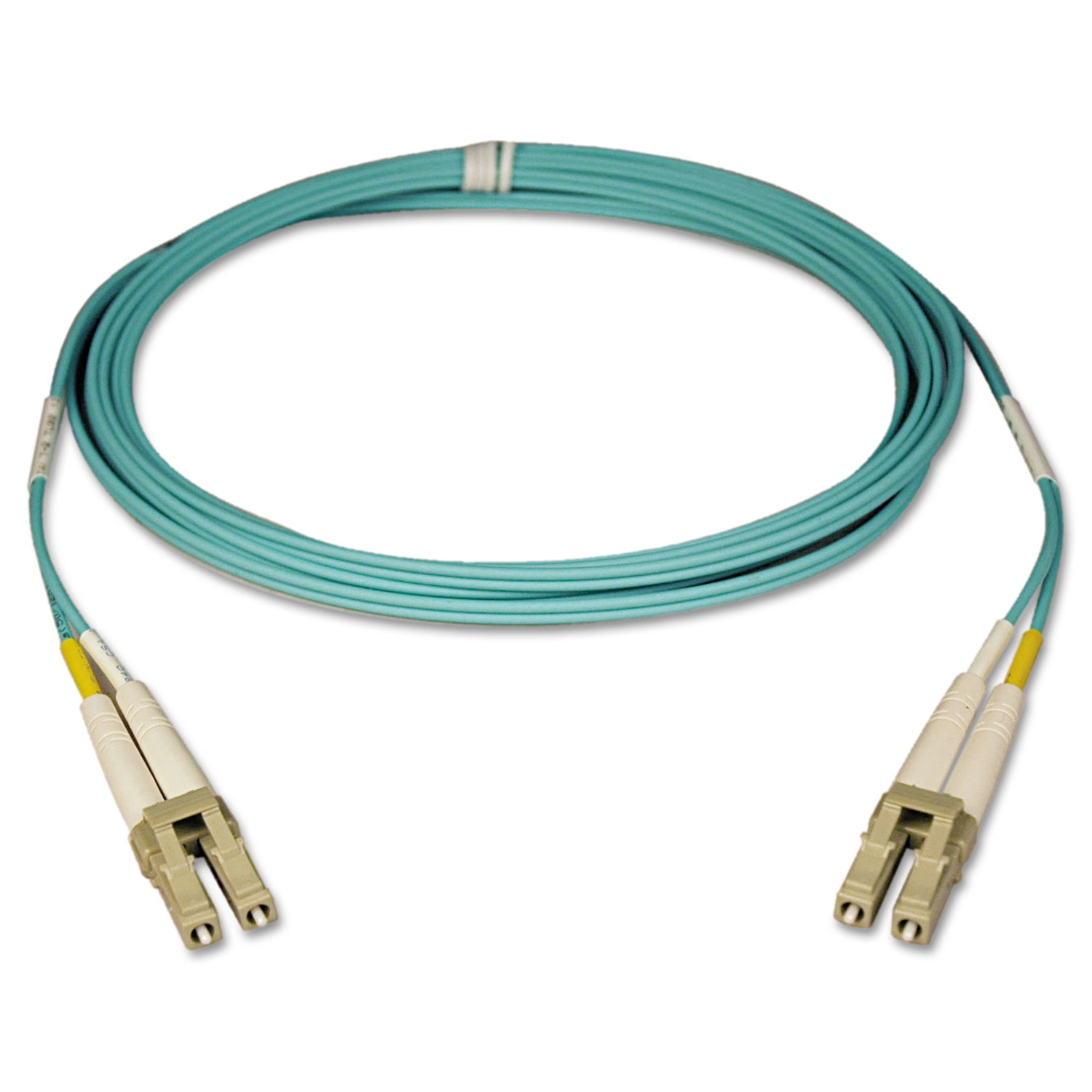  Tripp Lite N820-01M Duplex Multimode 50/125 OM3 LSZH Fiber Patch Cable (LC/LC), 10GB, 3 ft., Aqua (TRPN82001M) 