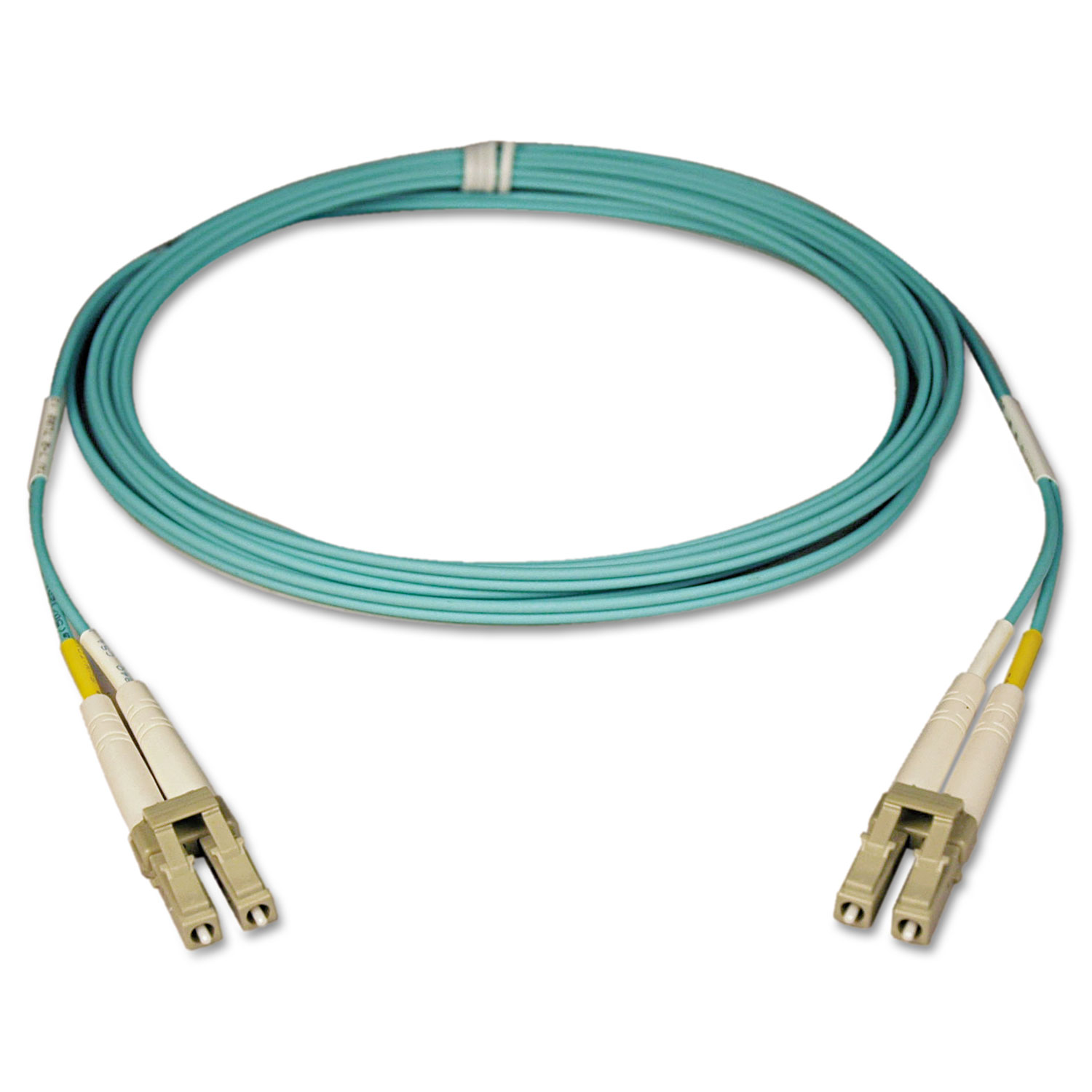  Tripp Lite N820-03M Duplex Multimode 50/125 OM3 LSZH Fiber Patch Cable (LC/LC), 10GB, 10 ft., Aqua (TRPN82003M) 