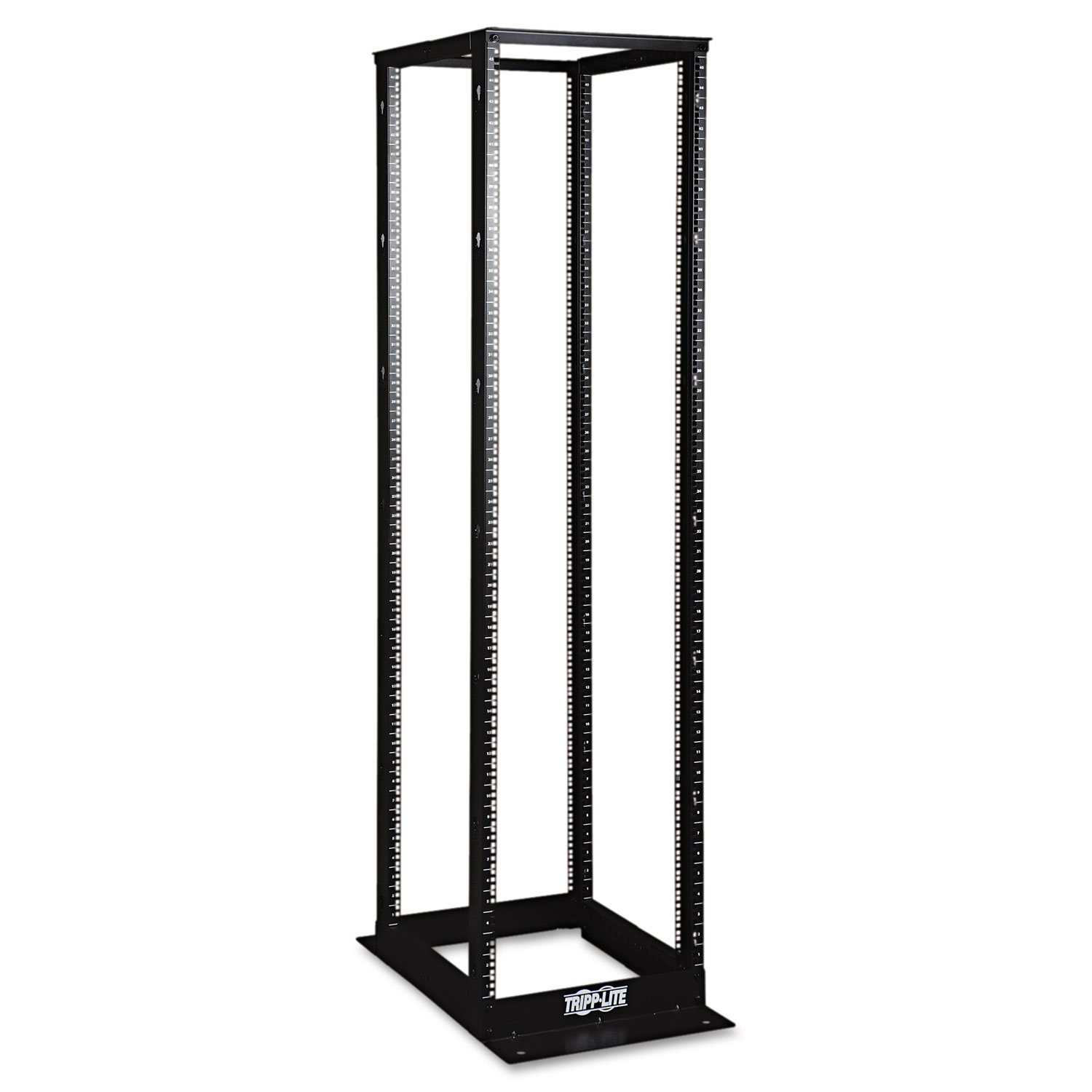 SR4POST 45U 4-Post Open Frame Rack with Square Holes 1000lb Capacity