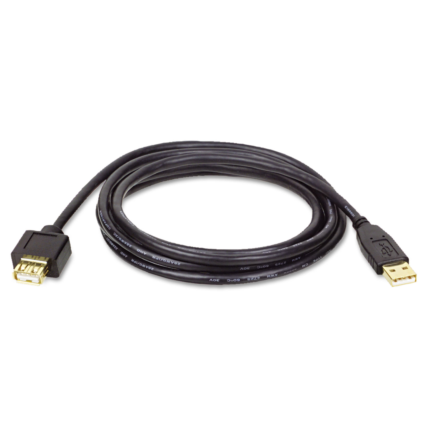  Tripp Lite U024-010 USB 2.0 A Extension Cable (M/F), 10 ft., Black (TRPU024010) 
