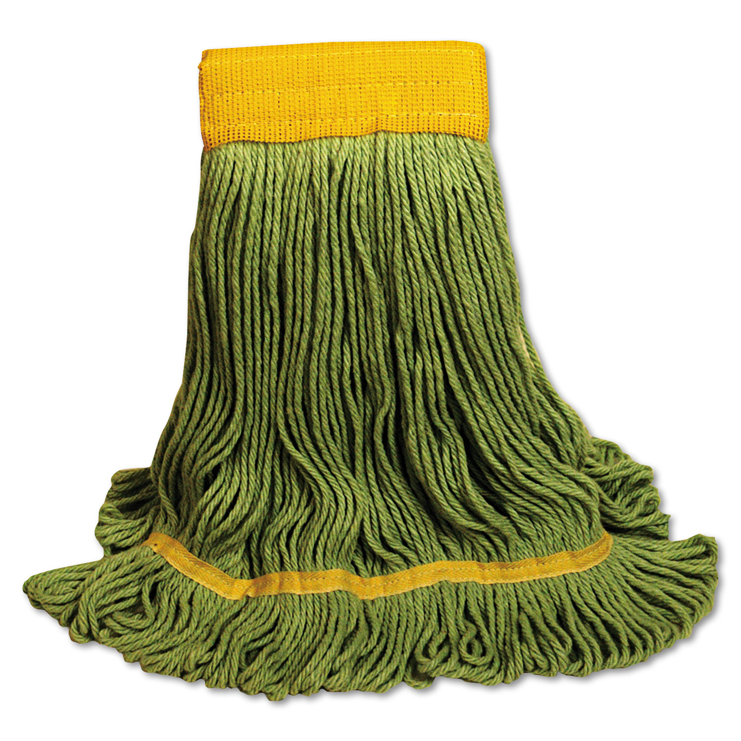  Boardwalk BWK1200LCT EcoMop Looped-End Mop Head, Recycled Fibers, Large Size, Green, 12/Carton (BWK1200LCT) 