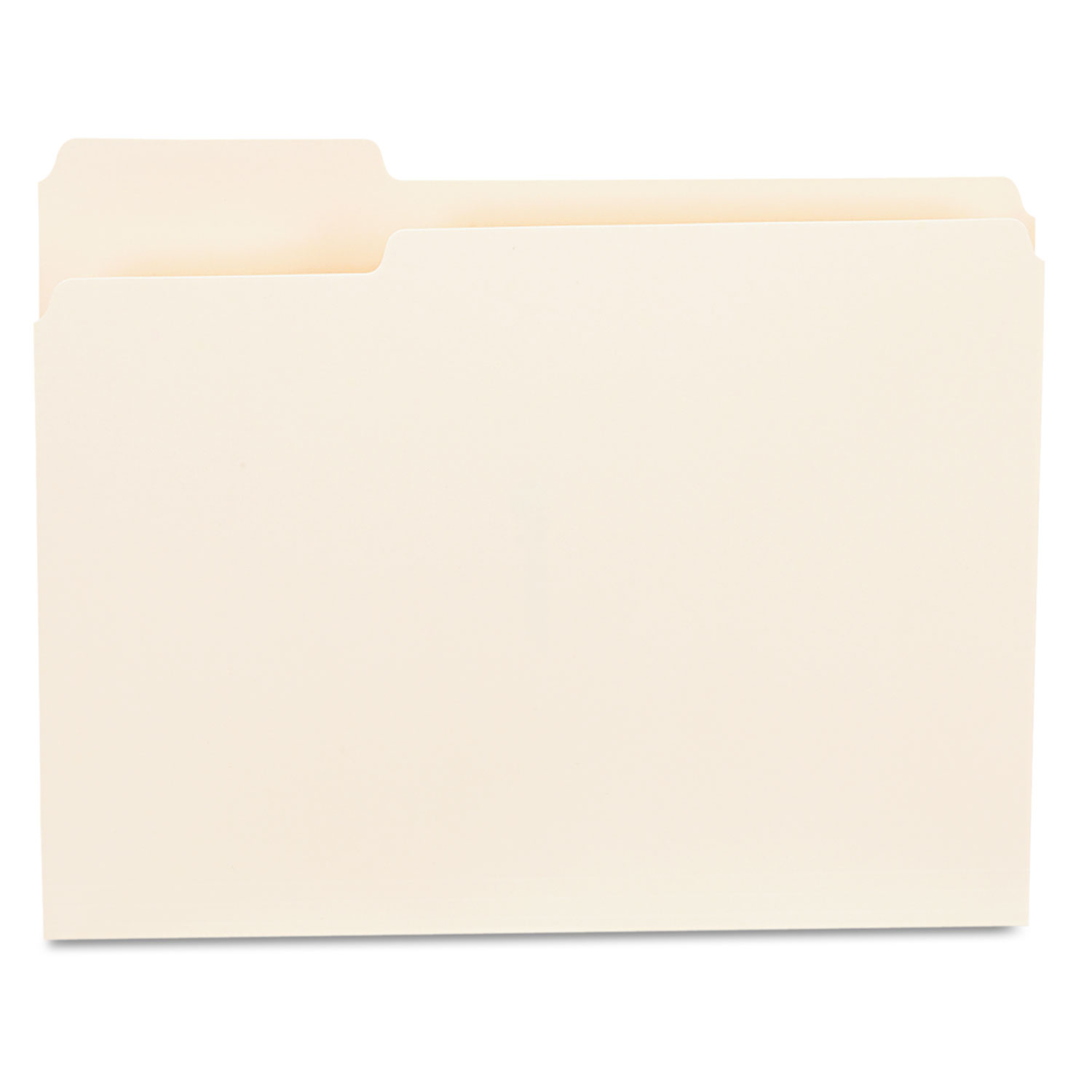 File Folders, 1/3 Cut First Position, One-Ply Top Tab, Letter, Manila, 100/Box