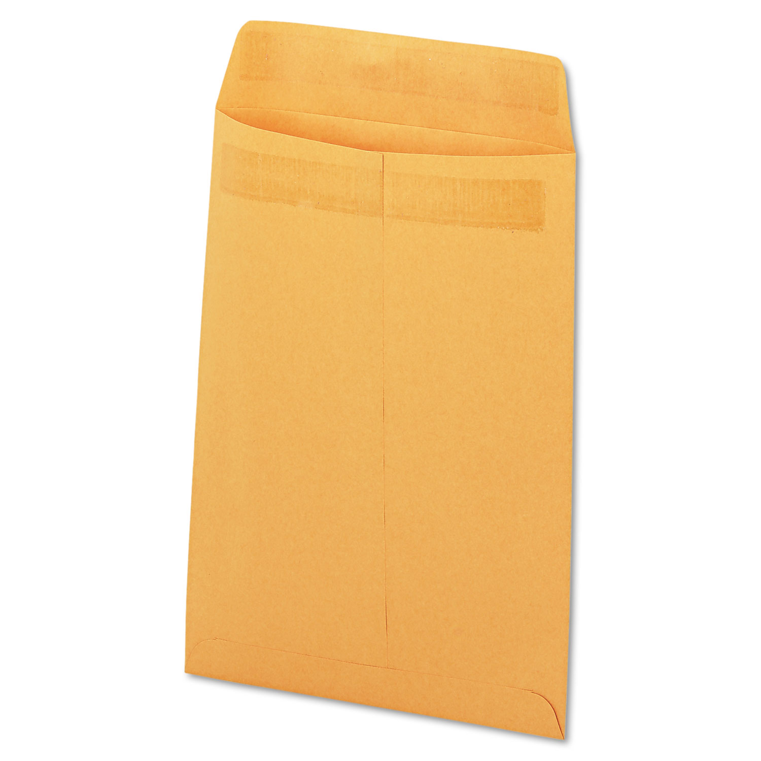 Self Stick File Style Envelope, 12 x 9, Brown, 250/Box