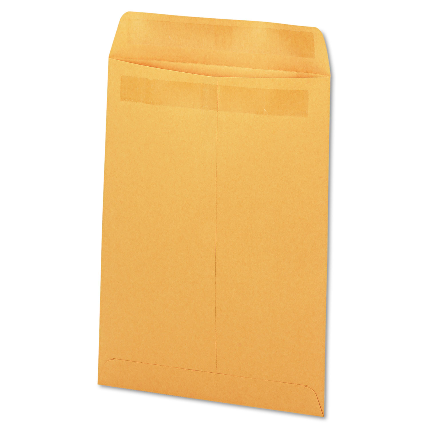 Self Stick File Style Envelope, 10 x 13, Brown, 250/Box
