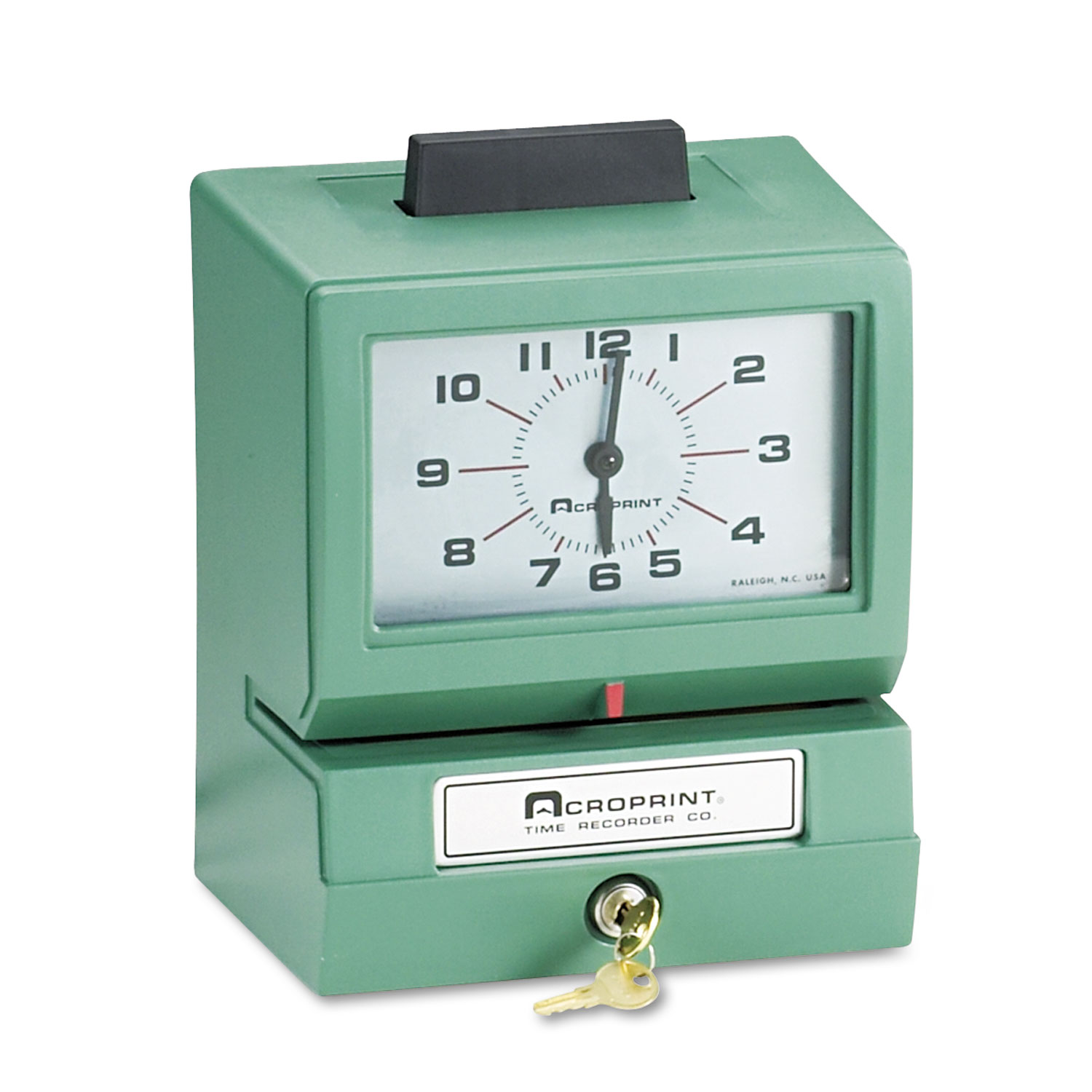 Model 125 Analog Manual Print Time Clock with Date/0-12 Hours/Minutes