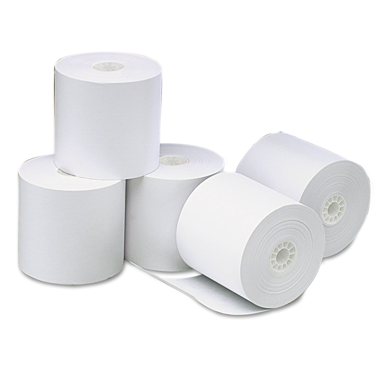  Universal UNV35764 Direct Thermal Printing Paper Rolls, 3.13 x 273 ft, White, 50/Carton (UNV35764) 