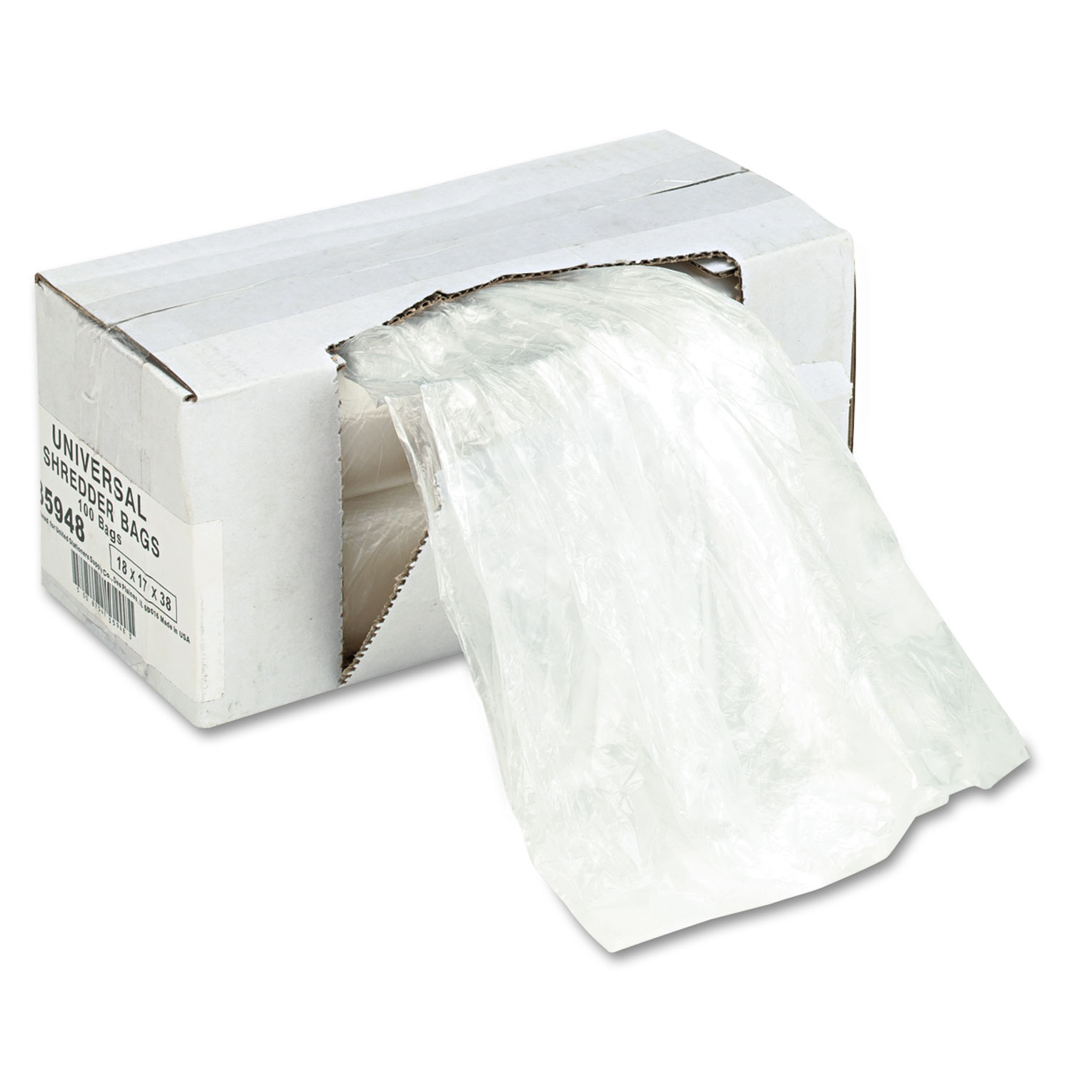 High-Density Shredder Bags, 25-33 gal Capacity, 100/Box