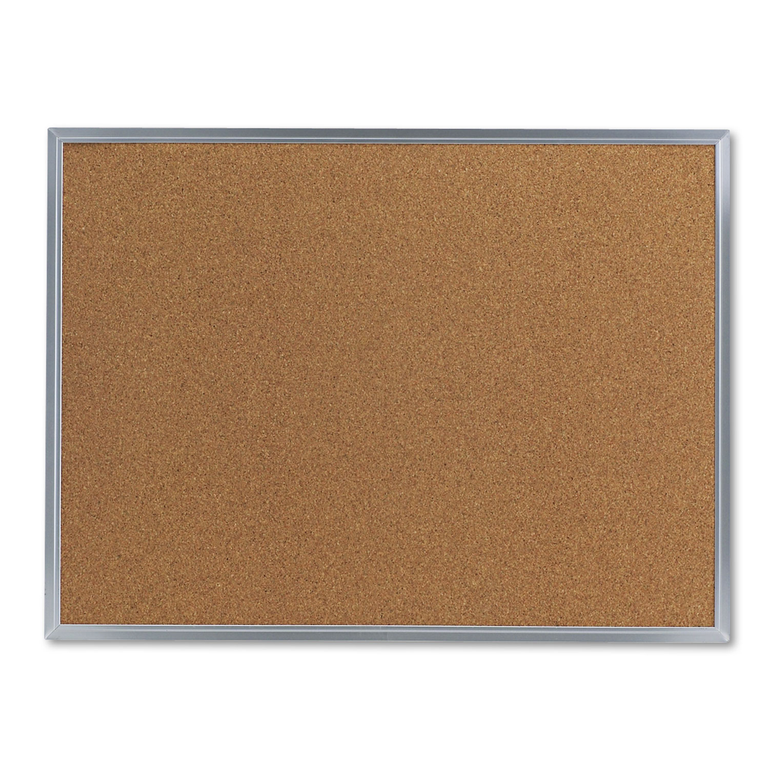  Universal 43612-UNV Bulletin Board, Natural Cork, 24 x 18, Satin-Finished Aluminum Frame (UNV43612) 