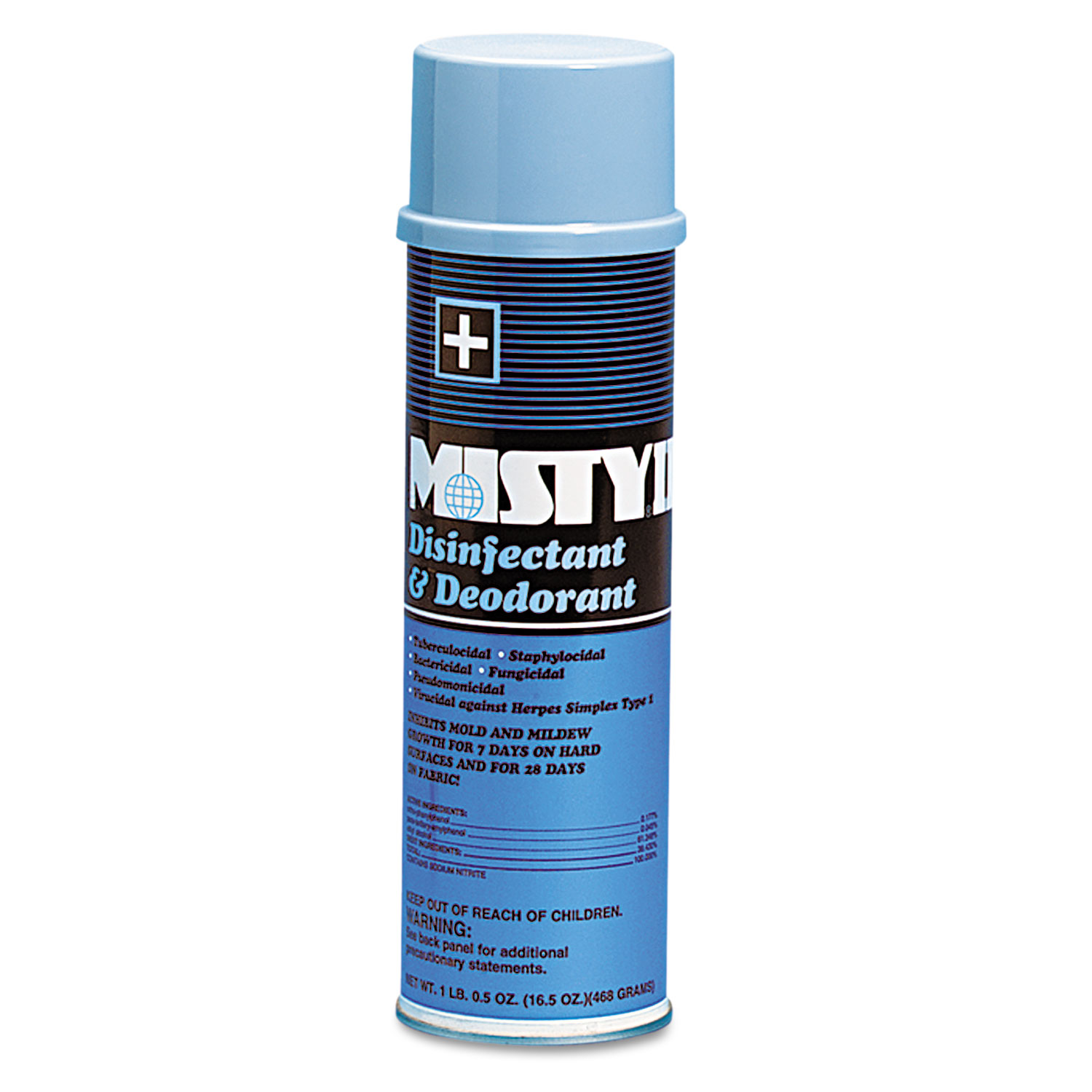  Misty 1001769 Hospital Disinfectant & Deodorant, Fresh Scent, 16.5oz Aerosol, 12/Carton (AMR1001769) 