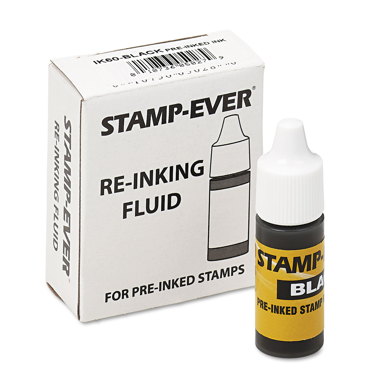 Refill Ink for Clik! & Universal Stamps, 7ml-Bottle, Black