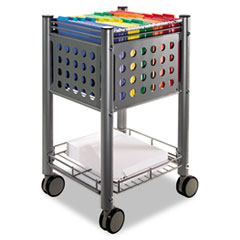 Vertiflex® Sidekick File Cart, One-Shelf, 13 3/4w x 15 1/2d x 26 1/4h, Matte Gray