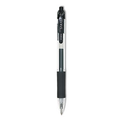 Zebra® Sarasa Dry Gel X20 Gel Pen, Retractable, Fine 0.5 mm, Black Ink, Smoke Barrel, 12/Pack