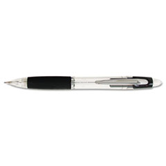 Z-Grip Max Mechanical Pencil, 0.7 mm, HB (#2), Black Lead, Black/Silver Barrel, Dozen