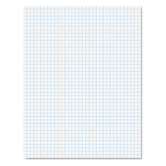 Ampad® Quadrille Pads, Quadrille Rule (4 sq/in), 50 White (Heavyweight 20 lb Bond) 8.5 x 11 Sheets