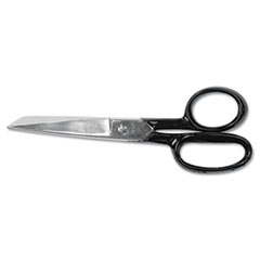 Clauss® Hot Forged Carbon Steel Shears, 7" Long, 3.13" Cut Length, Black Straight Handle
