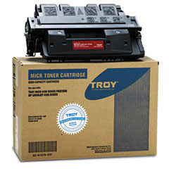 TROY® 0281078001 61X (HP C8061X) High-Yield MICR Toner Secure, 10000 Page-Yield, Black