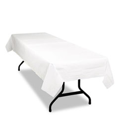 Tablemate® Table Set Poly Tissue Table Cover, 54 x 108, White, 6/Pack