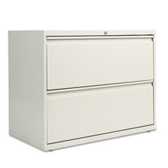 Alera® Two-Drawer Lateral File Cabinet, 36w x 19-1/4d x 28-3/8h, Light Gray
